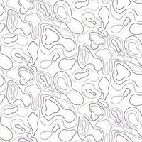 motif abstrait harmonieux de lignes fermées dans des couleurs tendance sur fond blanc vecteur