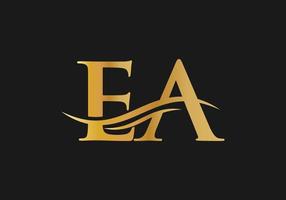 ea logo lié pour l'entreprise et l'identité de l'entreprise. lettre créative ea logo vecteur