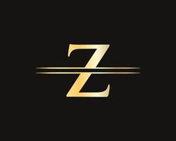 création de logo lettre z pour l'identité de luxe et de mode vecteur