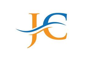 jc logo lié pour l'entreprise et l'identité de l'entreprise. vecteur de logo créatif lettre jc