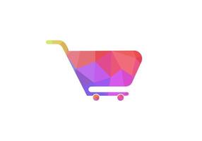 icône de panier d'achat. illustration vectorielle de shopping logo design vecteur