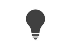 icône d'ampoule sur fond blanc. icône de vecteur d'électricité d'ampoule