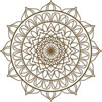 conception créative de mandala avec une forme florale et orientale. art ethnique de l'illustration vectorielle de mandala vecteur