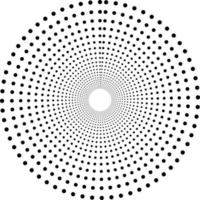 élément de conception d'emblème de logo de points de demi-teinte de cadre de cercle vectoriel abstrait noir pour médical, traitement, cosmétique. icône de bordure ronde à l'aide de points de cercle de demi-teintes.