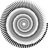 spirale en forme de noir et blanc géométrique concentré ligne cadre illustration toile de fond dot art illustration vectorielle stock illustration. vecteur