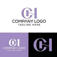 lettre initiale ch logo conception monogramme créatif moderne signe symbole icône vecteur