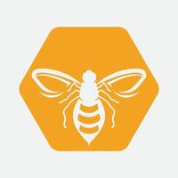 icône de conception d'illustrations de logo d'abeille vecteur