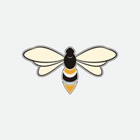 icône de conception d'illustrations de logo d'abeille vecteur