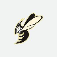 icône de conception d'illustrations de logo d'abeille vecteur