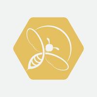 icône de conception d'illustrations de logo d'abeille vecteur