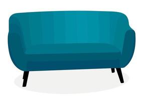 canapé élégant et confortable à la mode. objet, modèle de meuble. style plat. vecteur