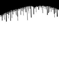 Lignes peintes à la bombe de graphite et points de grunge isolés sur fond blanc vecteur