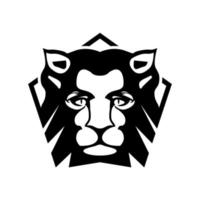 vecteur d'illustration de logo de tête de lion