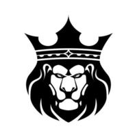 tête lion roi logo illustration vecktor vecteur