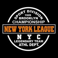 logo de sport vectoriel conception de la ligue de new york