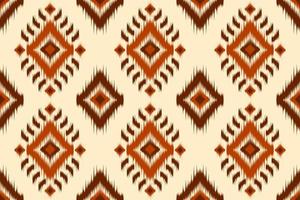 beau fond ethnique ikat. motif harmonieux d'ikat ethnique géométrique en tribal. tissu style indien. vecteur