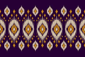 modèle sans couture ikat ethnique en tribal. impression d'ornement ethnique géométrique aztèque. style de motif ikat. vecteur