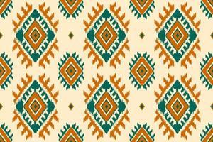 beau fond ethnique ikat. motif harmonieux d'ikat ethnique géométrique en tribal. tissu style indien. vecteur