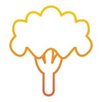 icône de chou-fleur, adaptée à un large éventail de projets créatifs numériques. vecteur