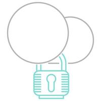 icône de sécurité cloud, adaptée à un large éventail de projets créatifs numériques. vecteur