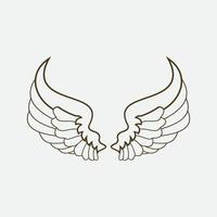 ailes illustration design icône logo vecteur