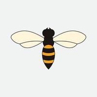 icône de conception d'illustrations de logo d'abeille vecteur