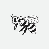 logo d'abeille logo d'icône de conception d'illustration vectorielle vecteur