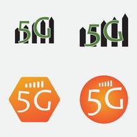 cinq illustrations vectorielles du logo g vecteur