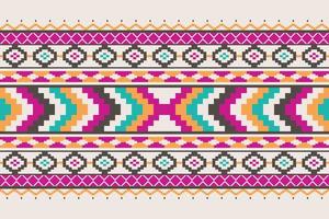 motif ethnique géométrique sans soudure. textile coloré sans couture aztèque ethnique américain de style. conception pour le fond, le papier peint, le tissu, le tapis, les ornements, la décoration, les vêtements, le batik, l'emballage, l'illustration vectorielle vecteur