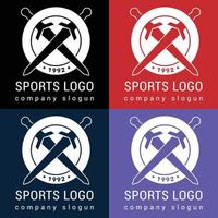 je vais créer un logo de football, de volley-ball, de basket-ball ou de sport. vecteur