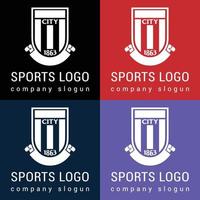 Je vais concevoir un logo sportif pour le baseball, le football et d'autres sports. vecteur