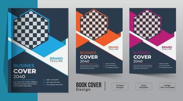 conception de modèle de couverture de livre d'entreprise vecteur