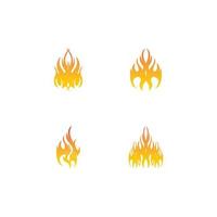 icône de flamme de feu et illustration vectorielle de symbole vecteur