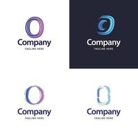 lettre o grand logo pack design création de logos modernes créatifs pour votre entreprise vecteur