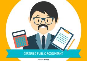 cpa - certified public accountant illustration vecteur