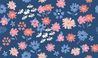fond floral pour textile, maillot de bain, papier peint, couvertures de motifs, surface, emballage cadeau. vecteur