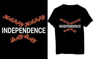 conception de t-shirt d'indépendance vecteur