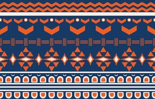 modèle sans couture de tissu amérindien navajo, arrière-plan traditionnel ethnique tribal géométrique, éléments de conception, conception de tapis, papier peint, vêtements, tapis, intérieur, illustration vectorielle de broderie. vecteur