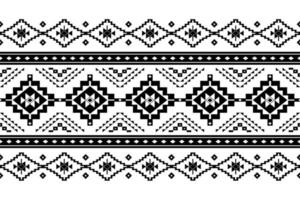 motif traditionnel géométrique ethnique oriental harmonieux pour le fond, tapis, papier peint, vêtements, emballage, batik, tissu, image vectorielle, illustration, style de broderie. vecteur