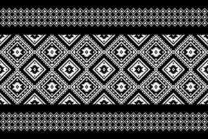 motif traditionnel géométrique ethnique oriental harmonieux pour le fond, tapis, papier peint, vêtements, emballage, batik, tissu, image vectorielle, illustration, style de broderie. vecteur