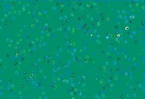 modèle vectoriel bleu clair, vert avec des sphères.