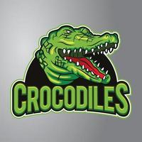 logo mascotte crocodile vecteur