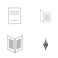 vecteur de logo de livre