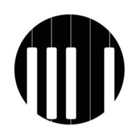 vecteur de logo de piano