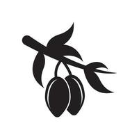ensemble de conception d'illustration vectorielle logo olive vecteur