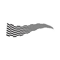conception de modèle d'illustration vectorielle de logo de drapeau de course vecteur