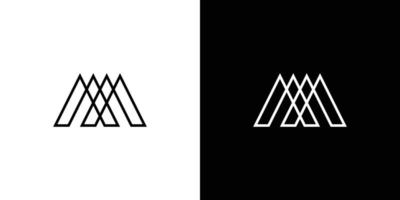 création de logo moderne et unique lettre m initiales vecteur