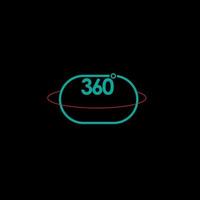 caméra 360 degrés icône vector logo modèle illustration design. vecteur eps 10.