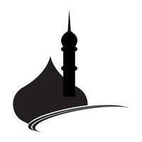 vecteur de logo de mosquée