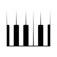 vecteur de logo de piano